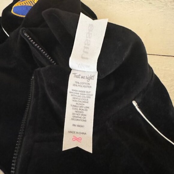 Womens Lusso Golden State Warriors Colorblock Raglan Zip Jacket sz Medium EUC - Picture 6 of 6